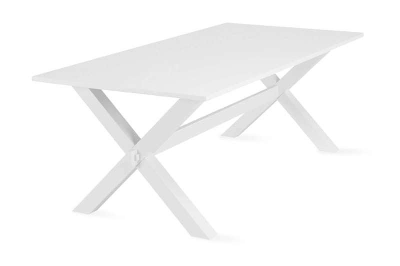 Spisebord Hannah 180 cm Hvitlakk - X-ben/Hvit lakk - Spisebord & kjøkkenbord