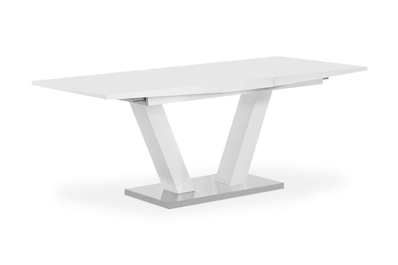 Spisebord Harber Forlengningsbart 160 cm - Hvit - Spisebord & kjøkkenbord