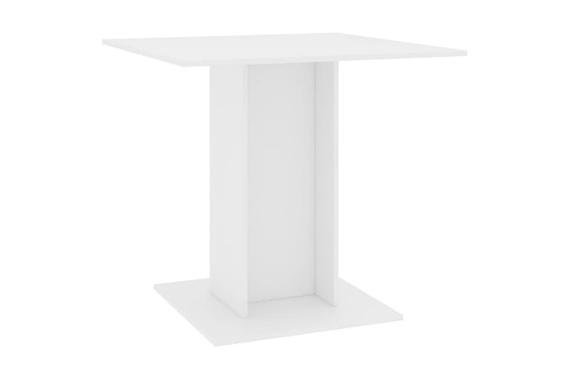 Spisebord hvit 80x80x75 cm sponplate - Hvit - Spisebord & kjøkkenbord