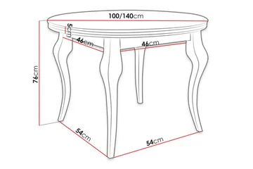 Spisebord - Hvit - Møbler - Bord - Spisebord & kjøkkenbord