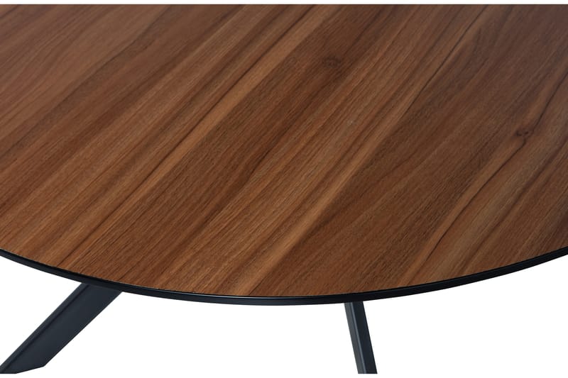Spisebord Iban Rundt 120 cm - Valnøtt - Spisebord & kjøkkenbord