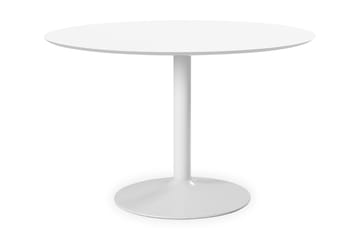 Spisebord Ibiza 110 cm Rundt - Hvit - Møbler - Bord - Spisebord & kjøkkenbord