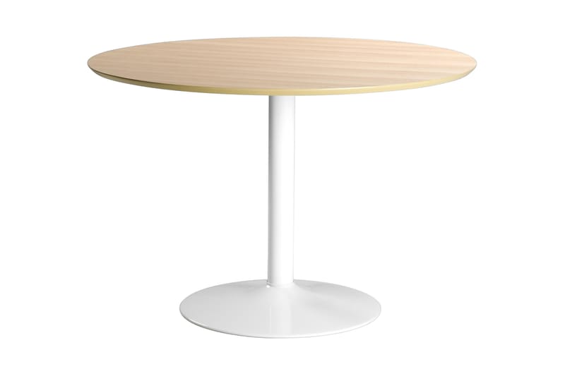 Spisebord Ibizor 110 cm Rundt - Hvit|Beige - Spisebord & kjøkkenbord