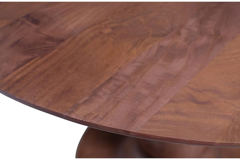 Spisebord Icoro 120 cm Rundt - Mangotre/Lysebrun - Spisebord & kjøkkenbord