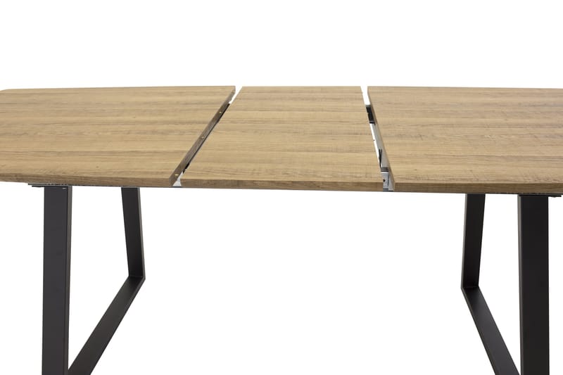 Spisebord Ingrida Forlengningsbart - Tre|Svart - Spisebord & kjøkkenbord