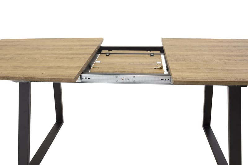 Spisebord Ingrida Forlengningsbart - Tre|Svart - Spisebord & kjøkkenbord