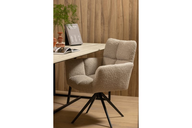 Spisebord Iria 220 cm - Beige - Spisebord & kjøkkenbord