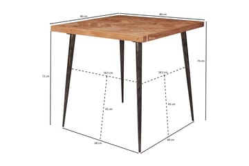 Spisebord Jacklynne 80 cm - Brun - Møbler - Bord - Spisebord & kjøkkenbord