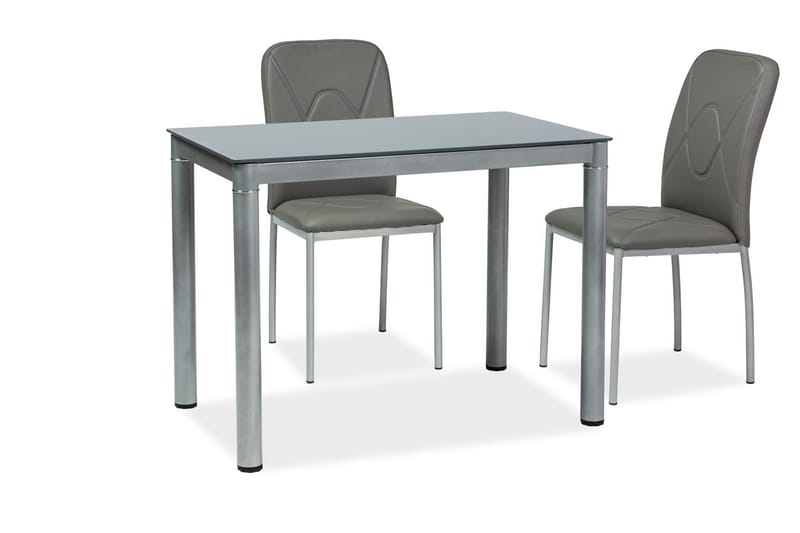 Spisebord Jelka 100 cm - Glass/Grå - Spisebord & kjøkkenbord
