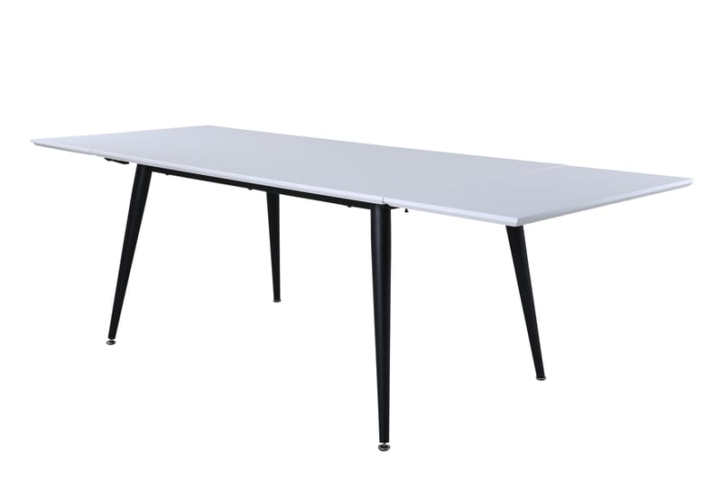Spisebord Jyma Forlengningsbart 150 cm - Hvit/Svart - Spisebord & kjøkkenbord