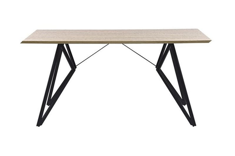 Spisebord Kencot 160 cm - Lyst Tre/Svart - Spisebord & kjøkkenbord