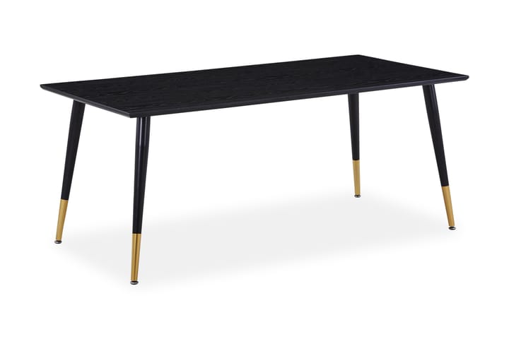 Spisebord Kenton 180 cm - Svart|Messing - Spisebord & kjøkkenbord