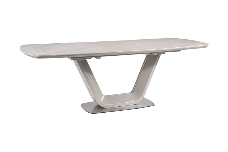 Spisebord Komati Forlengningsbart 160 cm - Keramikk/Grå - Spisebord & kjøkkenbord
