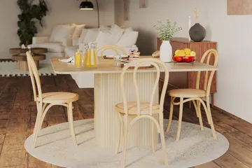 Spisebord Kopparbo 140 cm - Lyst hvitlasert eik - Møbler - Bord - Spisebord & kjøkkenbord