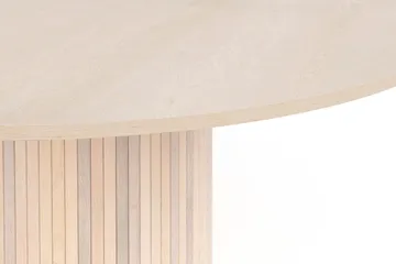 Spisebord Kopparbo 150 cm - Hvitlasert Eik / Tre / Ribbet - Møbler - Bord - Spisebord & kjøkkenbord