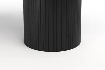 Spisebord Kopparbo 150 cm - Svart Tre / Ribbet - Møbler - Bord - Spisebord & kjøkkenbord