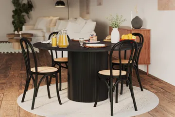 Spisebord Kopparbo 150 cm - Svartbeiset eik - Møbler - Bord - Spisebord & kjøkkenbord