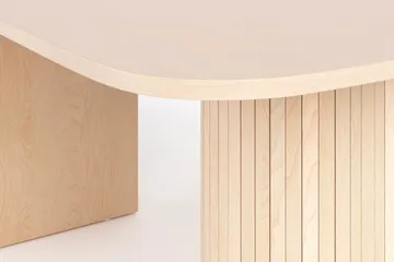 Spisebord Kopparbo 160 cm - Lyst hvitlasert eik - Møbler - Bord - Spisebord & kjøkkenbord