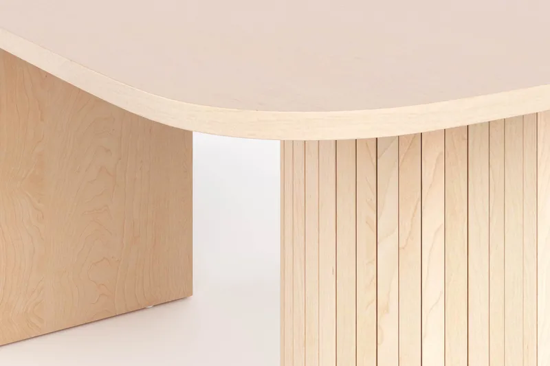 Spisebord Kopparbo 160 cm - Lyst hvitlasert eik - Møbler - Bord - Spisebord & kjøkkenbord