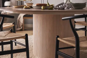 Spisebord Kopparbo 180 cm - Hvitlasert Eik / Lys / Tre - Møbler - Bord - Spisebord & kjøkkenbord