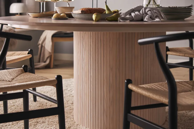 Spisebord Kopparbo 180 cm - Hvitlasert Eik / Lys / Tre - Møbler - Bord - Spisebord & kjøkkenbord