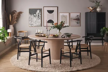 Spisebord Kopparbo 180 cm - Hvitlasert Eik / Lys / Tre - Møbler - Bord - Spisebord & kjøkkenbord