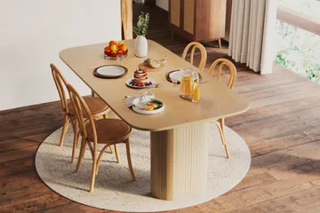 Spisebord Kopparbo 200 cm - Hvitlasert Eik - Møbler - Bord - Spisebord & kjøkkenbord