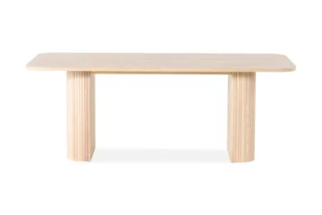 Spisebord Kopparbo 200 cm - Lyst hvitlasert eik - Møbler - Bord - Spisebord & kjøkkenbord