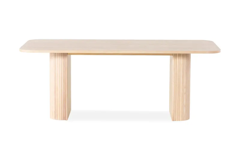 Spisebord Kopparbo 200 cm - Lyst hvitlasert eik - Møbler - Bord - Spisebord & kjøkkenbord