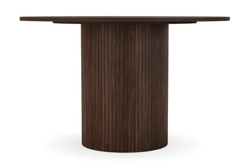 Spisebord Kopparbo Rundt 120 cm - M ørkebrunt / Valnøtt / Tre - Møbler - Bord - Spisebord & kjøkkenbord