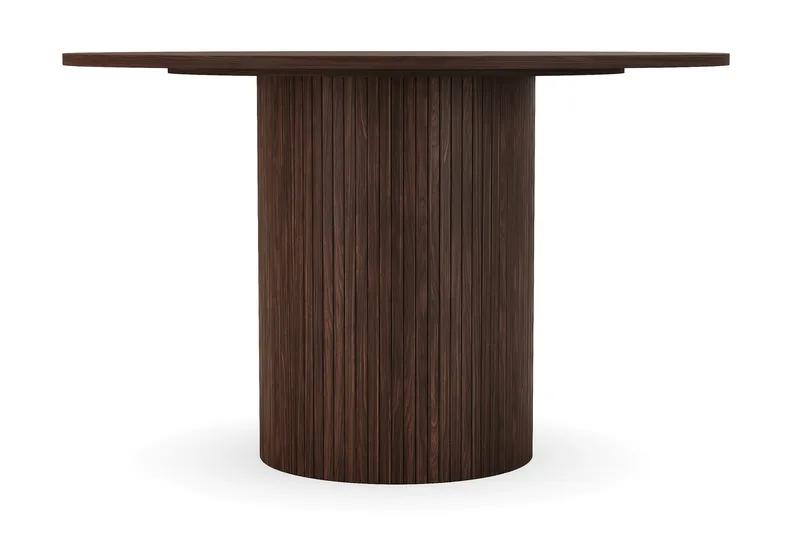 Spisebord Kopparbo Rundt 120 cm - Mørkebrunt / Valnøtt / Tre - Møbler - Bord - Spisebord & kjøkkenbord