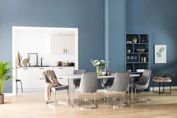 Spisebord Lennox 180 cm med 2 Tileggsplater Ovalt - Hvit - Møbler - Bord - Spisebord & kjøkkenbord