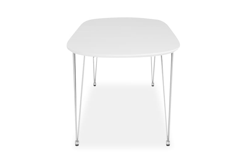 Spisebord Lennox 180 cm med 2 Tileggsplater Ovalt - Hvit - Møbler - Bord - Spisebord & kjøkkenbord