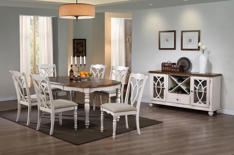 Spisebord LILY 1065x137 / 182xH76cm Forlengningsbar - Møbler - Bord - Spisebord & kjøkkenbord