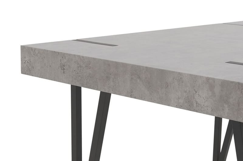 Spisebord Longville 150 cm - Grå/Svart - Spisebord & kjøkkenbord