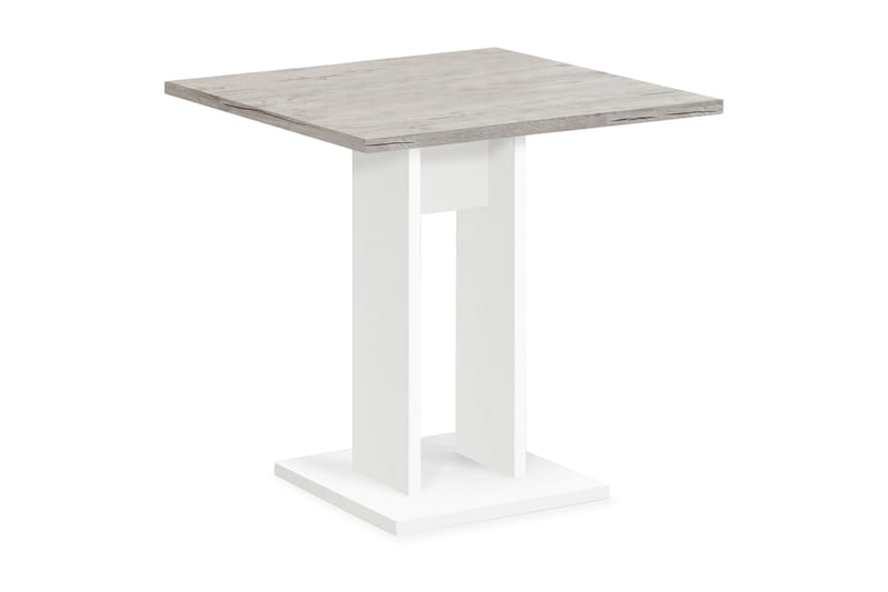 Spisebord Loriana 70 cm - Hvit|Lys Eik - Spisebord & kjøkkenbord