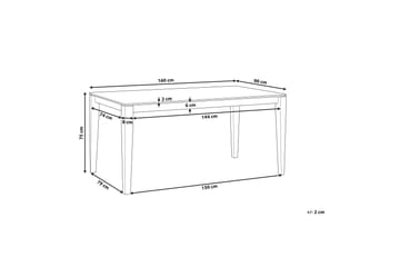 Spisebord Lottie 160 cm - Tre | Natur - Møbler - Bord - Spisebord & kjøkkenbord
