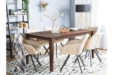 Spisebord Lottie 160 cm - Tre | Natur - Møbler - Bord - Spisebord & kjøkkenbord