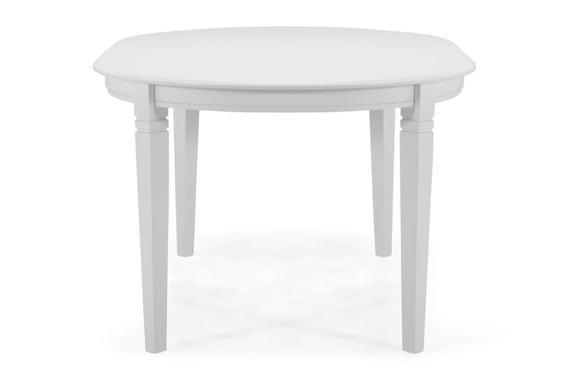 Spisebord Lowisa Forlengningsbart 150 cm Ovalt - Hvit - Spisebord & kjøkkenbord
