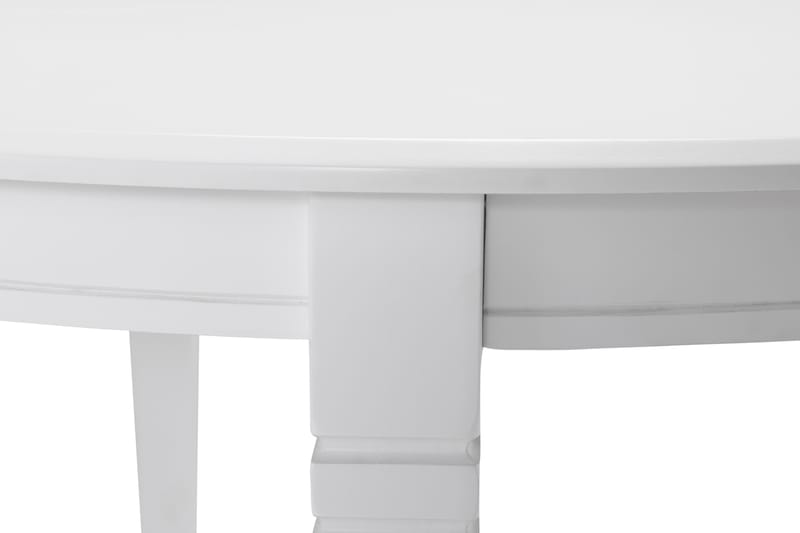 Spisebord Lowisa Forlengningsbart 150 cm Ovalt - Hvit - Spisebord & kjøkkenbord