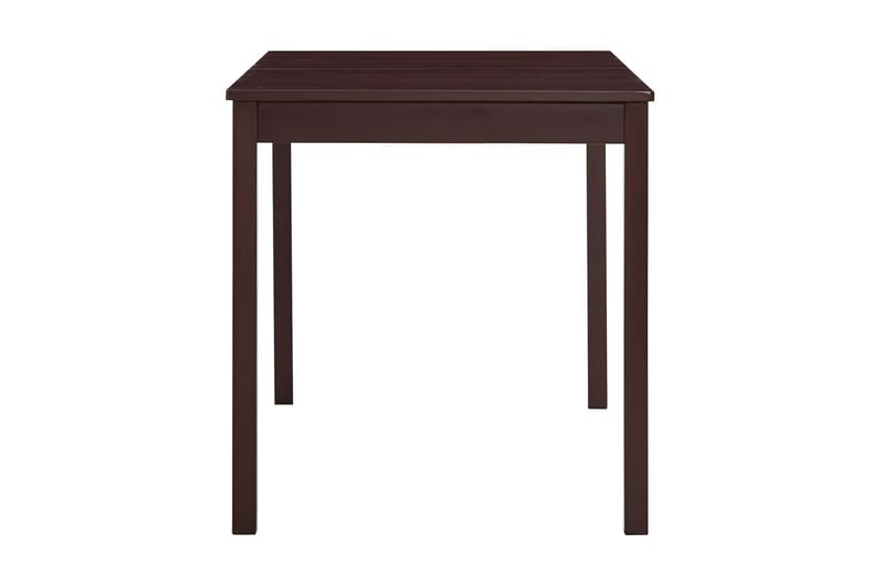 Spisebord mørkebrun 140x70x73 cm furu - Brun - Spisebord & kjøkkenbord