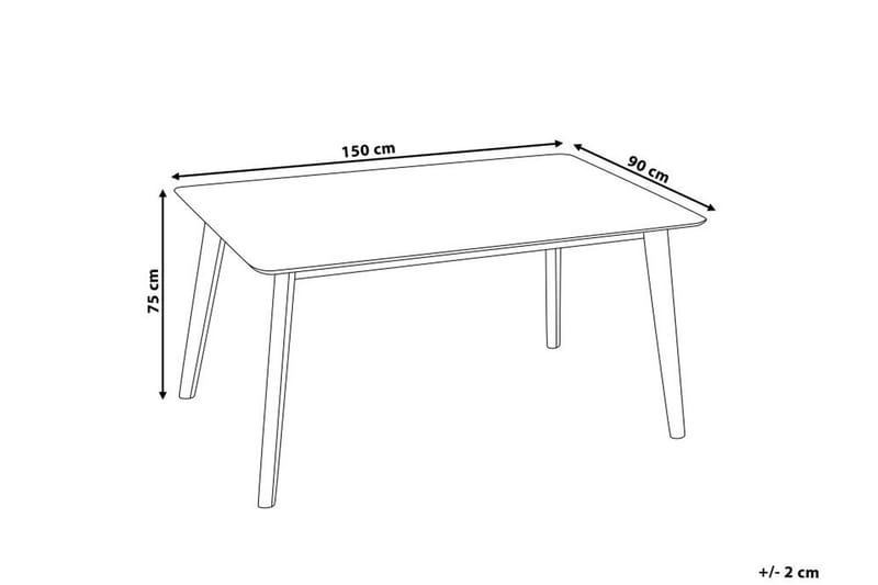 Spisebord Mado| 150 Cm - Svart|Brun - Spisebord & kjøkkenbord