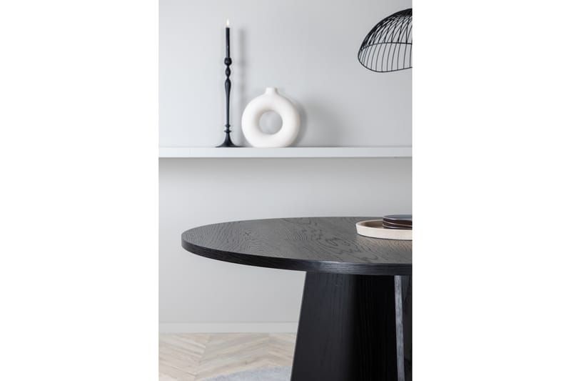 Spisebord Manciat 110 cm Rundt - Svart - Spisebord & kjøkkenbord