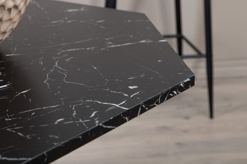 Spisebord Marai 110 cm Rundt Svart - Spisebord & kjøkkenbord