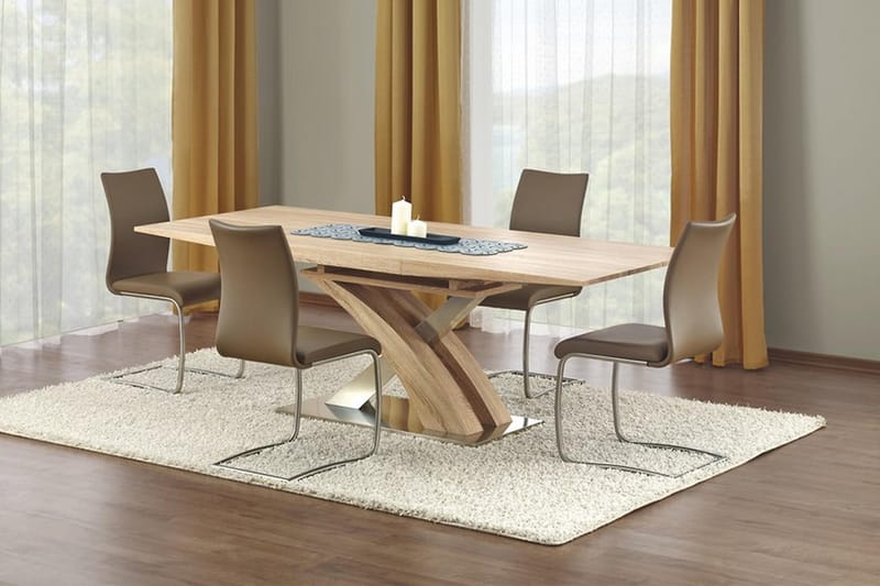 Spisebord Marcil Forlengningsbart 160 cm - Eik - Spisebord & kjøkkenbord