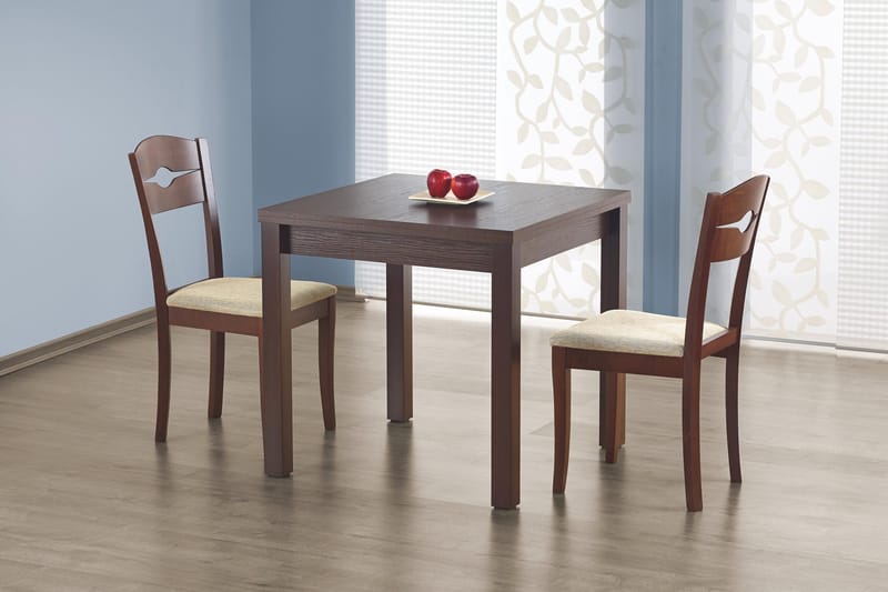 Spisebord Melida Forlengningsbart 80 cm - Mørk Valnøtt - Spisebord & kjøkkenbord