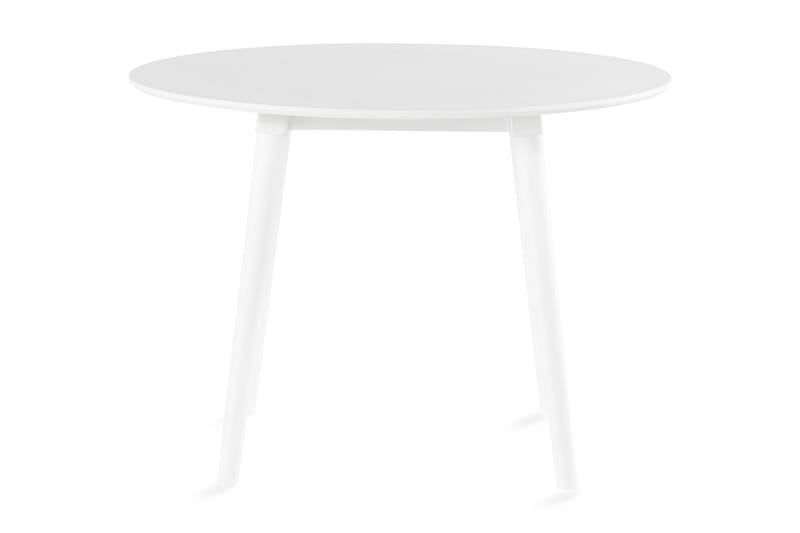 Spisebord Mezdra 106 cm Rundt - Hvit - Spisebord & kjøkkenbord