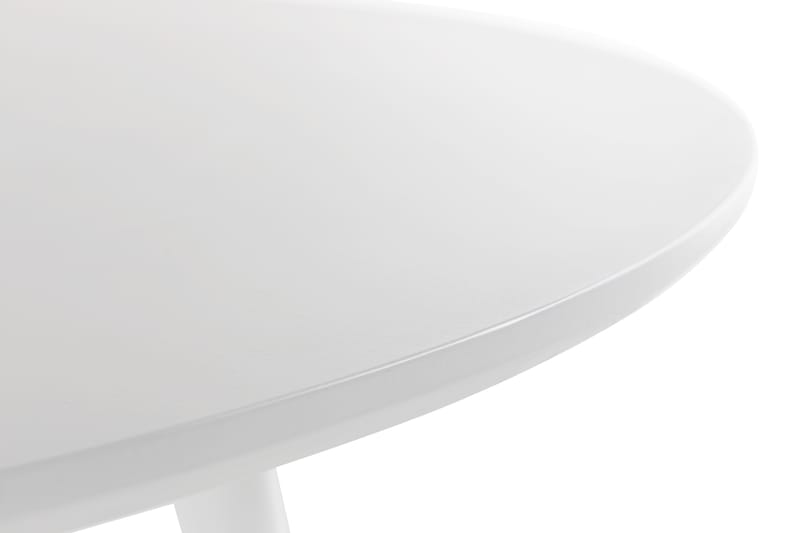 Spisebord Mezdra 106 cm Rundt - Hvit - Spisebord & kjøkkenbord