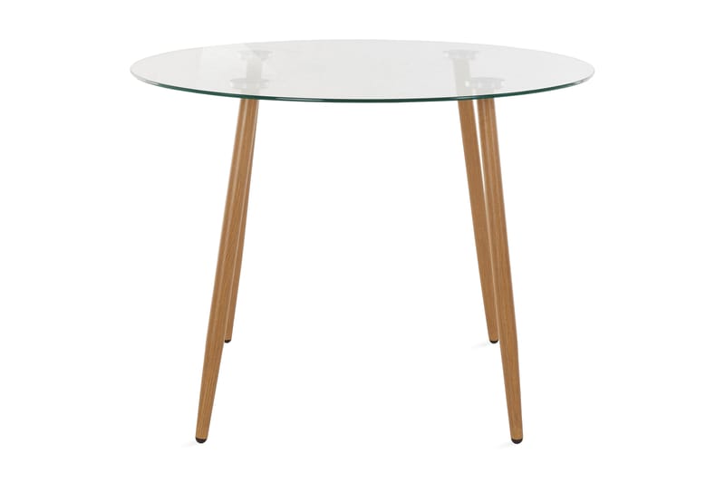 Spisebord Miana 100 cm Rundt Glass, Brun