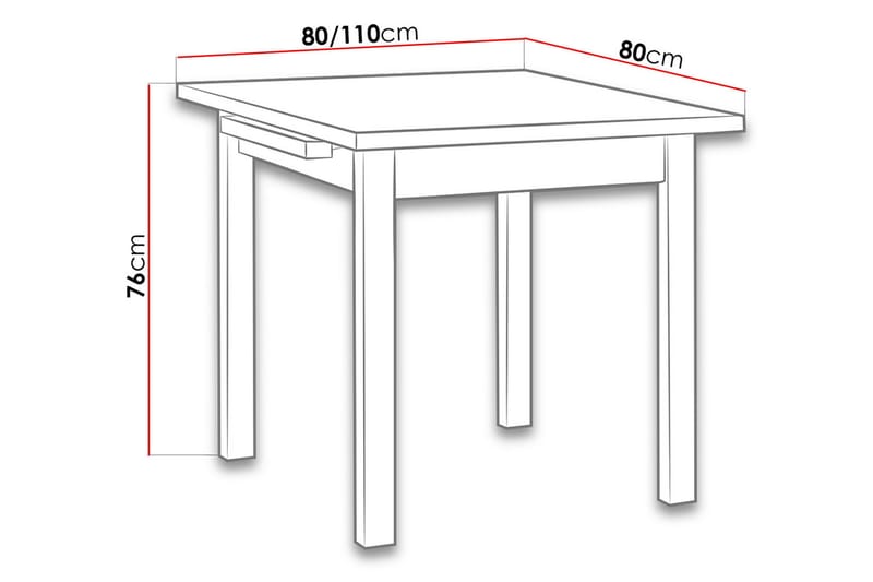 Spisebord Mincey 120 cm - Spisebord & kjøkkenbord